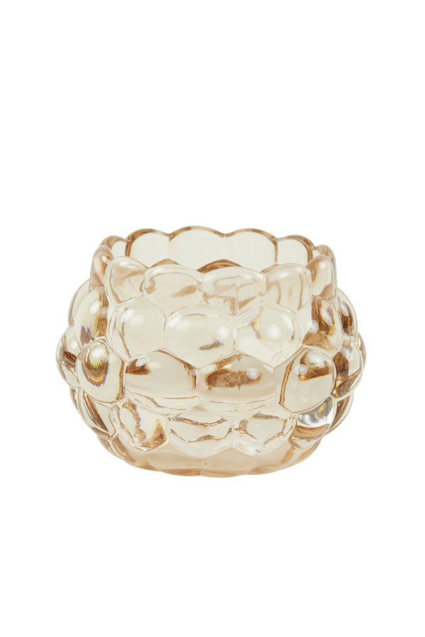 Light & Living Accessories Tealight 12,5x8,5 cm HAVANA glass light orange House of Isabella UK