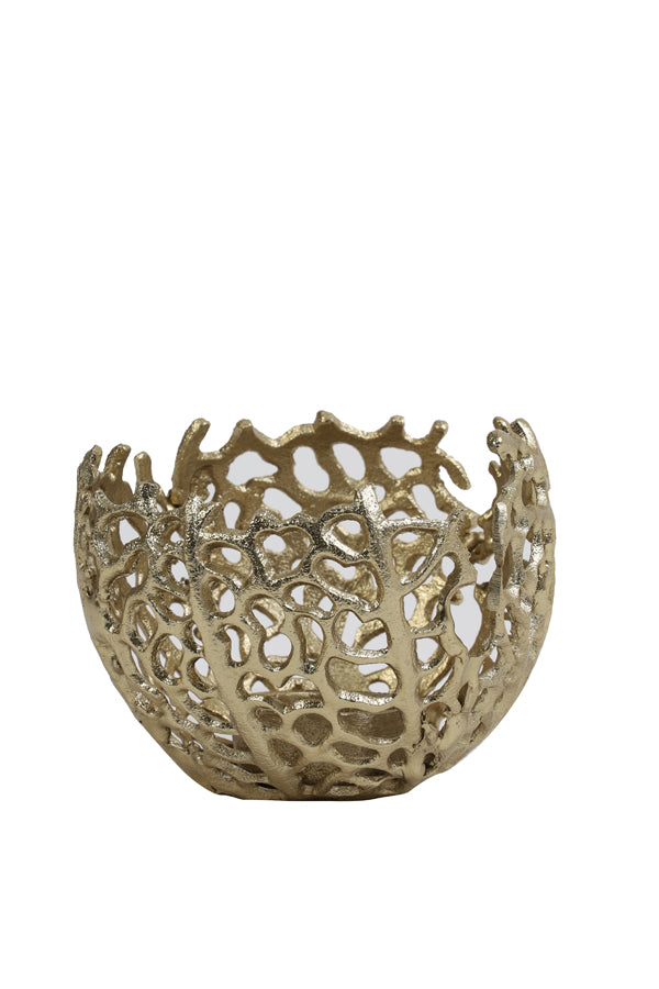 Light & Living Accessories Tealight 12x10 cm SABELA antique gold House of Isabella UK