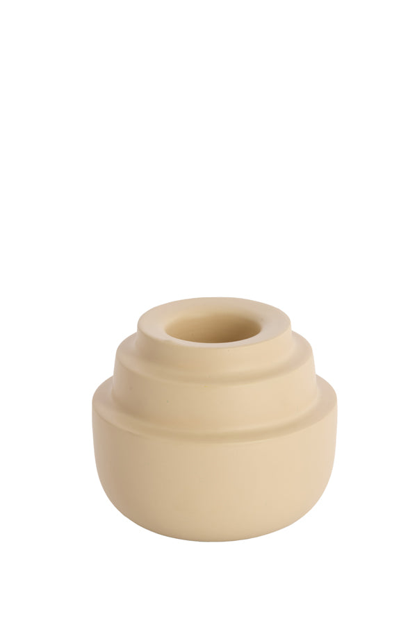 Light & Living Accessories Tealight 12x10 cm SALUZZO matt sand House of Isabella UK