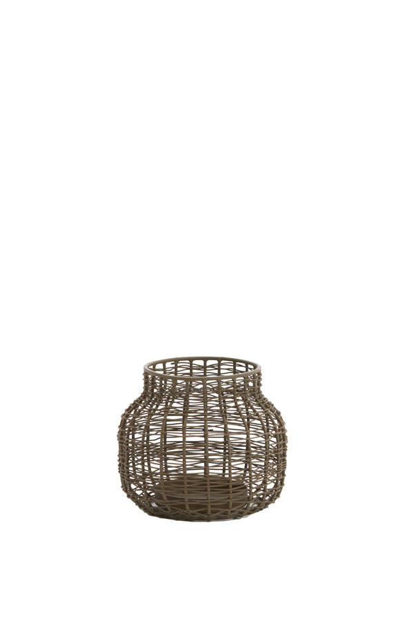 Light & Living Accessories Tealight 12x10 cm VALERY grey House of Isabella UK