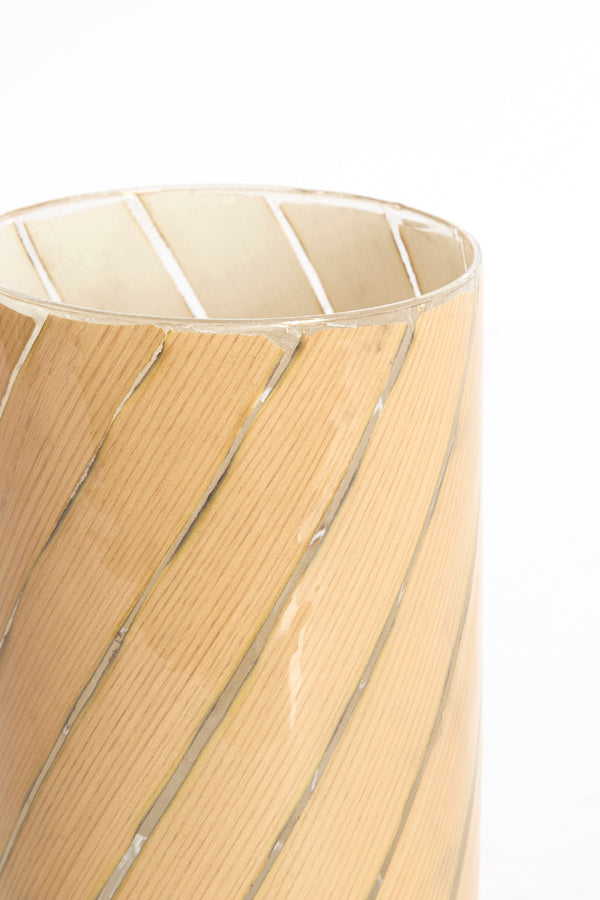 Light & Living Accessories Tealight 12x17 cm BADAYA glass clear+terra House of Isabella UK