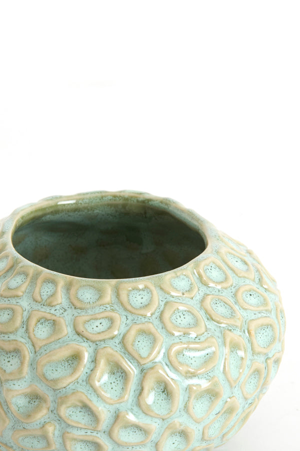 Light & Living Accessories Tealight 12x7,5 cm CAREZZA ceramics light green House of Isabella UK