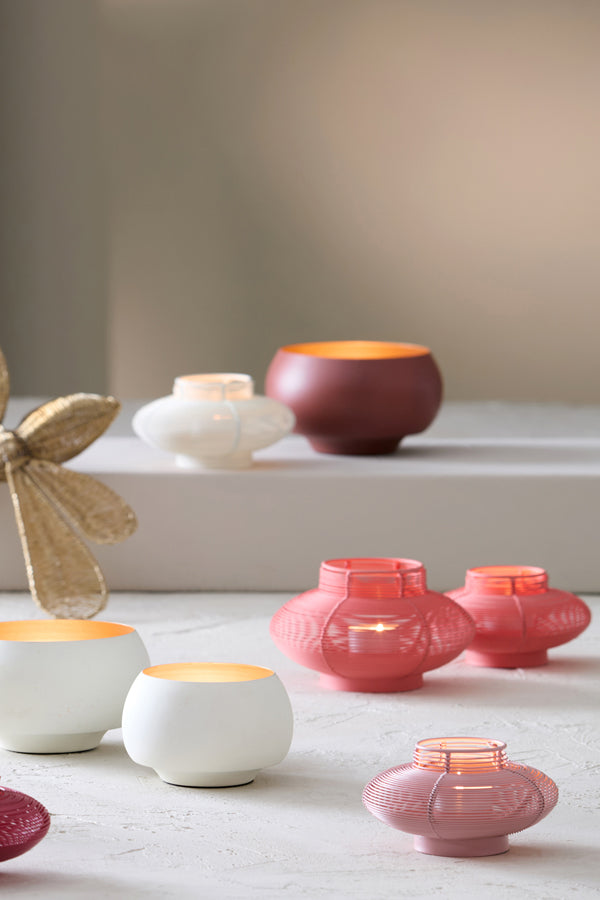 Light & Living Accessories Tealight 12x7 cm SESTINO matt light pink House of Isabella UK