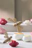 Light & Living Accessories Tealight 12x8 cm RAPALLO matt cream+gold House of Isabella UK