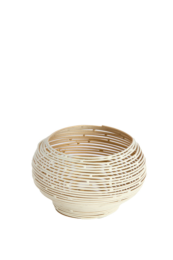 Light & Living Accessories Tealight 12x8 cm URBINO matt cream+gold House of Isabella UK