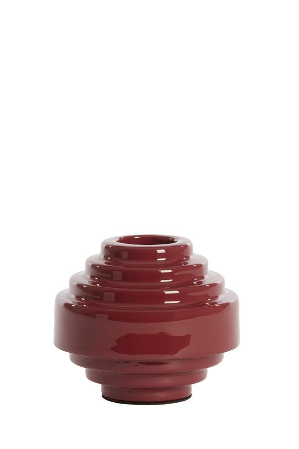 Light & Living Accessories Tealight 13x10,5 cm WANHATI shiny burgundy House of Isabella UK