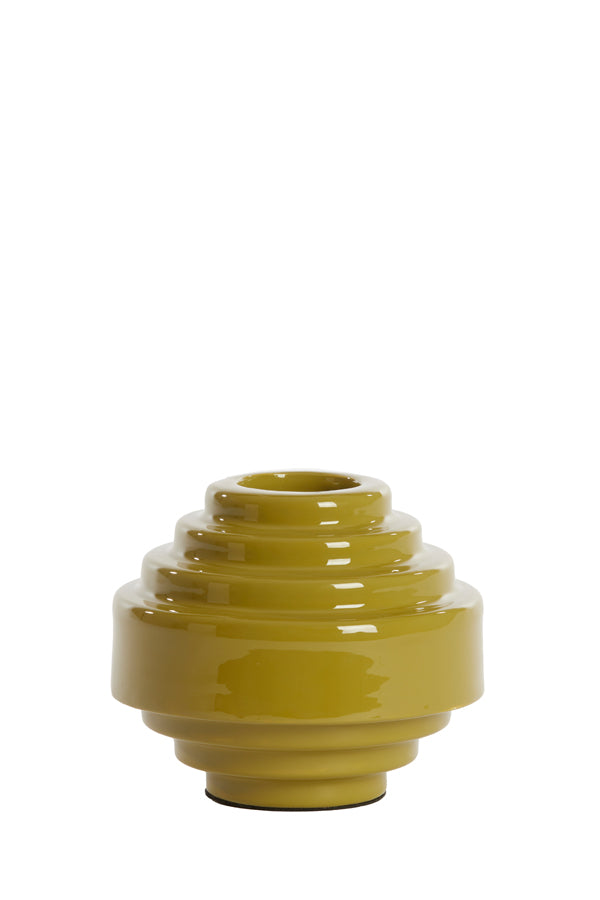 Light & Living Accessories Tealight 13x10,5 cm WANHATI shiny olive green House of Isabella UK