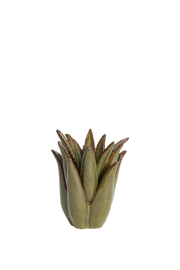 Light & Living Accessories Tealight 13x15 cm CACTUS ceramics dark green House of Isabella UK
