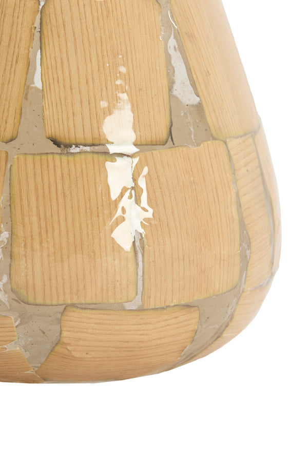 Light & Living Accessories Tealight 14x14 cm KUALA glass clear+terra House of Isabella UK