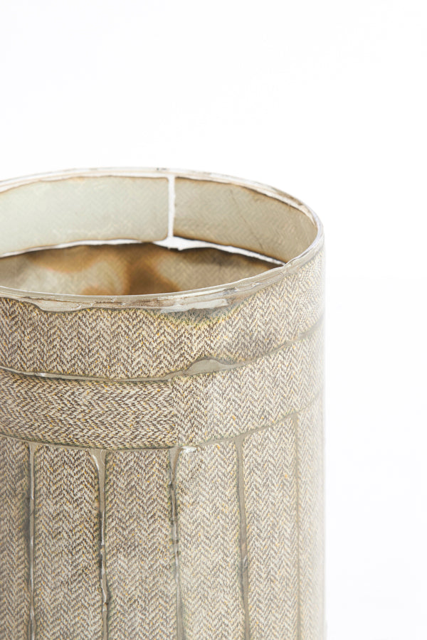 Light & Living Accessories Tealight 14x20 cm BOLJUN glass clear+grey House of Isabella UK