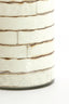 Light & Living Accessories Tealight 14x20 cm DRONERI glass clear+cream House of Isabella UK