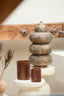 Light & Living Accessories Tealight 14x20 cm DRONERI glass clear+dark brown House of Isabella UK