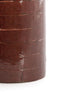 Light & Living Accessories Tealight 14x20 cm DRONERI glass clear+dark brown House of Isabella UK