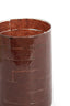 Light & Living Accessories Tealight 14x20 cm DRONERI glass clear+dark brown House of Isabella UK