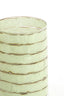 Light & Living Accessories Tealight 14x20 cm DRONERI glass clear+mint green House of Isabella UK