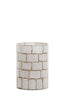 Light & Living Accessories Tealight 14x20 cm DRONERO glass clear+white House of Isabella UK