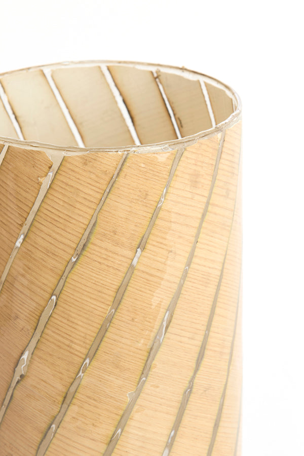 Light & Living Accessories Tealight 14x25 cm BADAYA glass clear+terra House of Isabella UK
