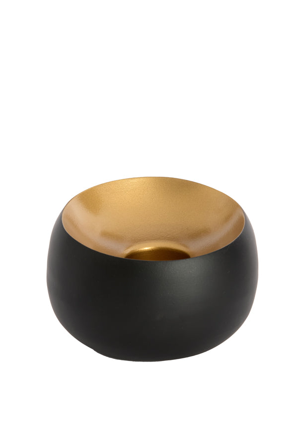 Light & Living Accessories Tealight 15x10 cm VEROLI matt black+gold House of Isabella UK