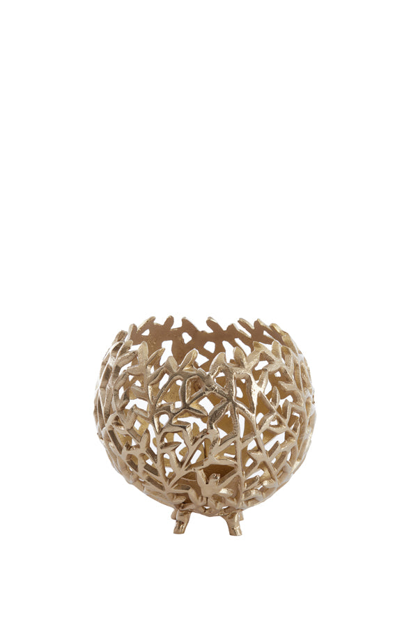 Light & Living Accessories Tealight 15x13 cm FAMARI antique gold House of Isabella UK