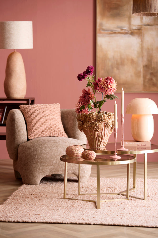 Light & Living Accessories Tealight 16,5x9,5 cm CAREZZA ceramics light pink House of Isabella UK