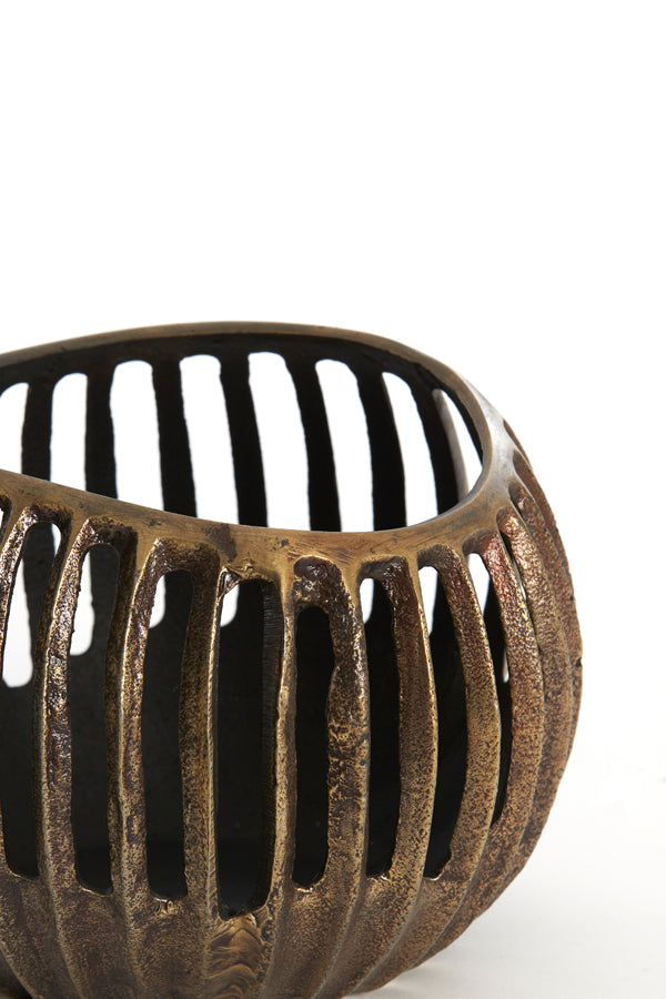 Light & Living Accessories Tealight 19x15 cm CHALCO antique bronze+black House of Isabella UK
