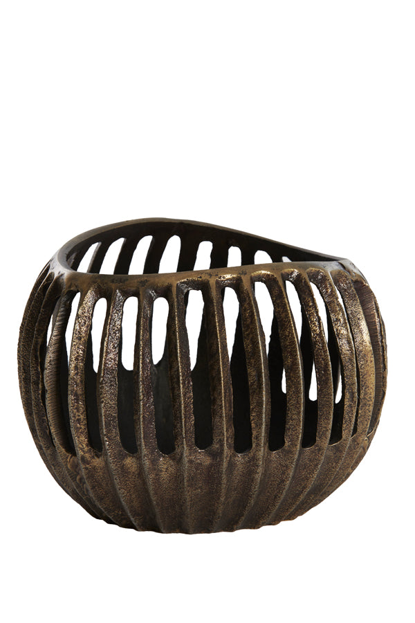 Light & Living Accessories Tealight 19x15 cm CHALCO antique bronze+black House of Isabella UK