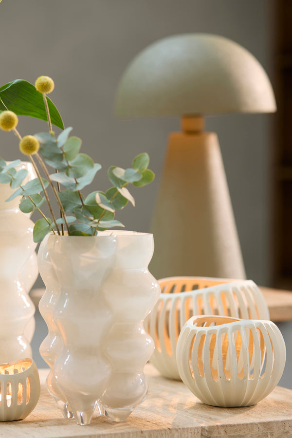 Light & Living Accessories Tealight 19x15 cm CHALCO cream+gold House of Isabella UK