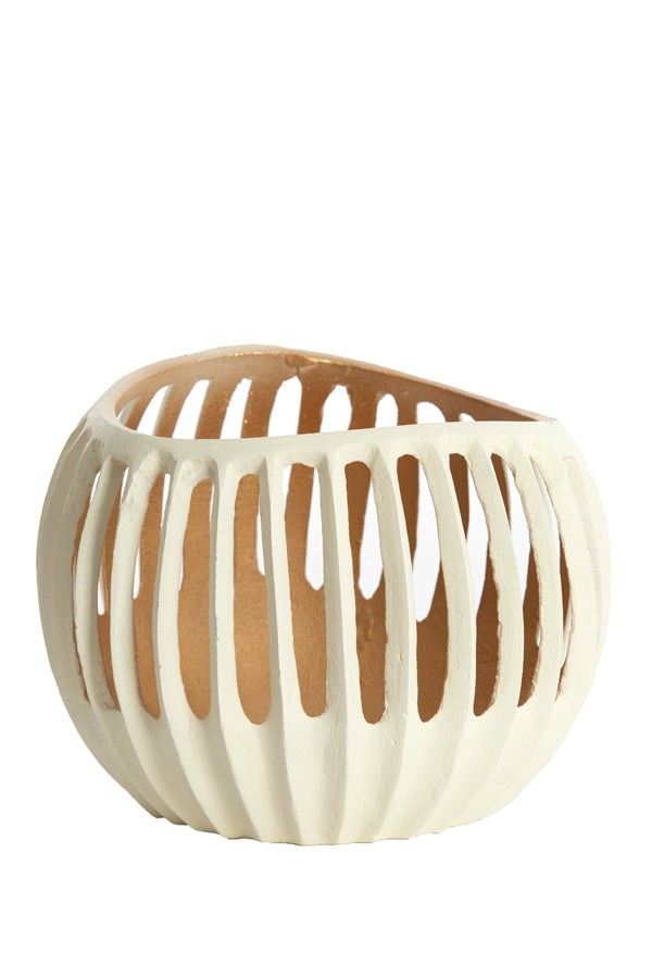 Light & Living Accessories Tealight 19x15 cm CHALCO cream+gold House of Isabella UK