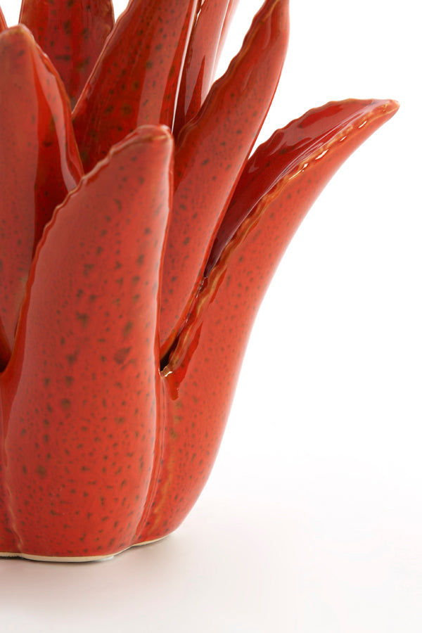 Light & Living Accessories Tealight 21x21 cm CACTUS ceramics orange House of Isabella UK