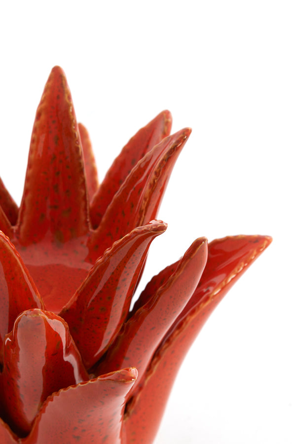 Light & Living Accessories Tealight 21x21 cm CACTUS ceramics orange House of Isabella UK