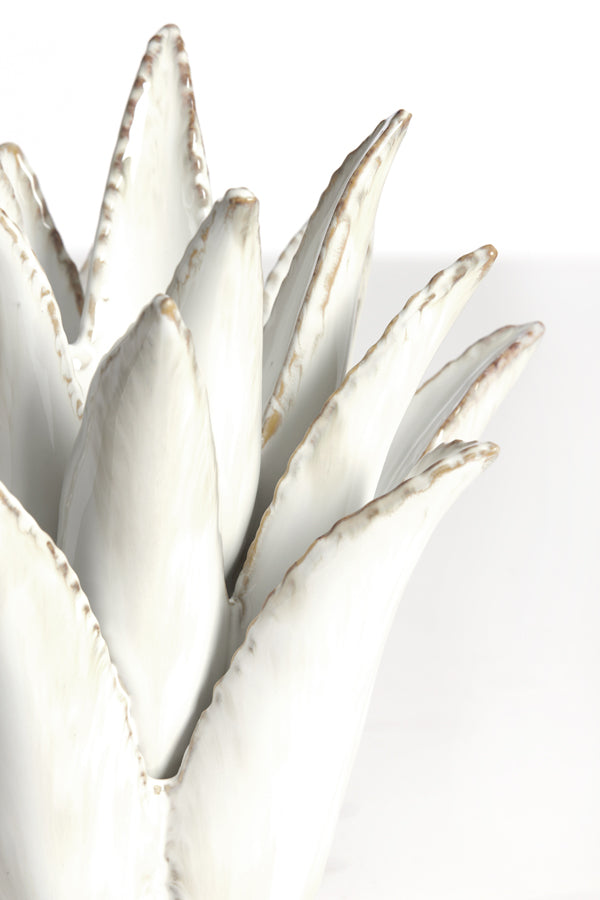 Light & Living Accessories Tealight 24,5x23 cm CACTUS ceramics cream House of Isabella UK