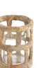 Light & Living Accessories Tealight 8,5x10 cm ALIMOS antique brown+glass House of Isabella UK
