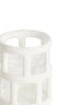 Light & Living Accessories Tealight 8,5x10 cm ALIMOS white+glass House of Isabella UK