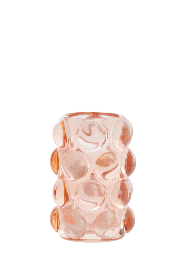 Light & Living Accessories Tealight 8,5x12,5 cm ZADAR glass peach House of Isabella UK