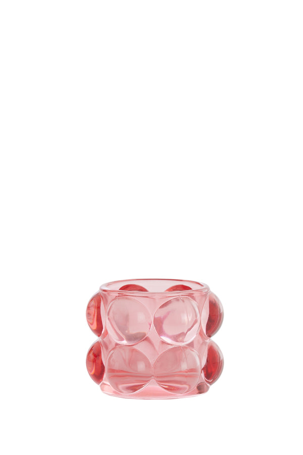Light & Living Accessories Tealight 8,5x6,5 cm ZADAR glass pink House of Isabella UK