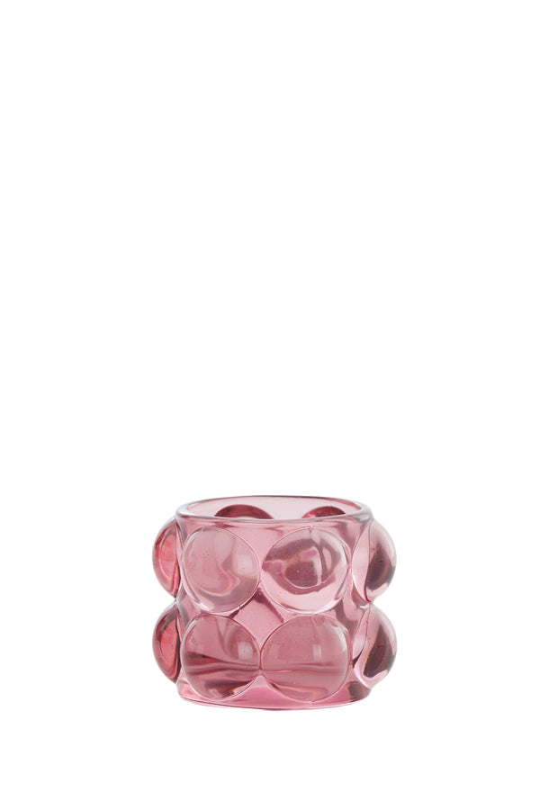 Light & Living Accessories Tealight 8,5x6,5 cm ZADAR glass purple House of Isabella UK
