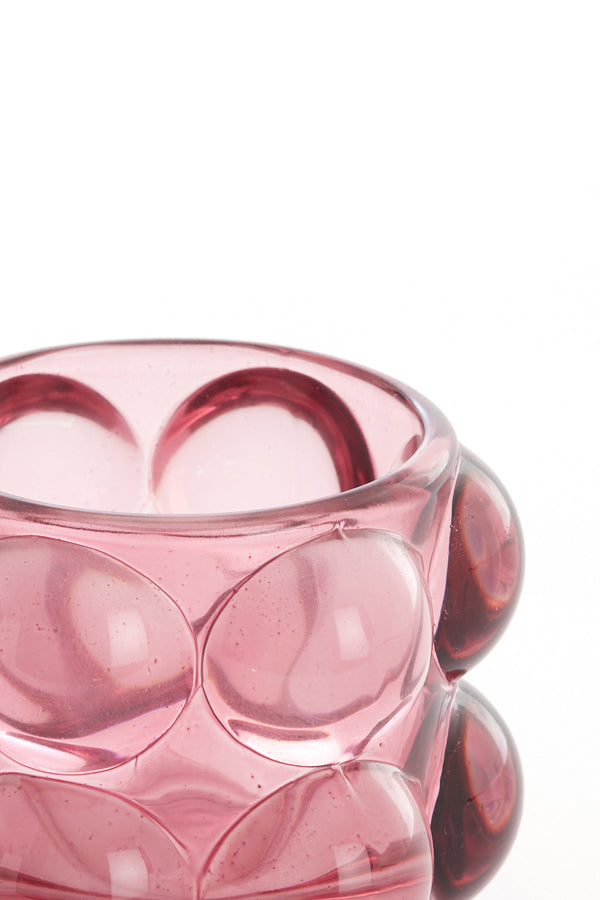 Light & Living Accessories Tealight 8,5x9 cm ZADAR glass purple House of Isabella UK