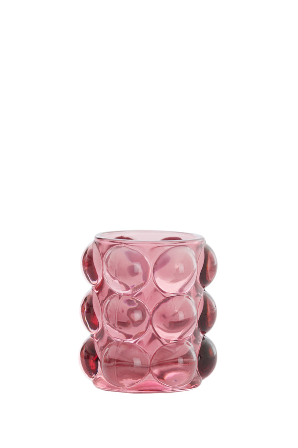 Light & Living Accessories Tealight 8,5x9 cm ZADAR glass purple House of Isabella UK