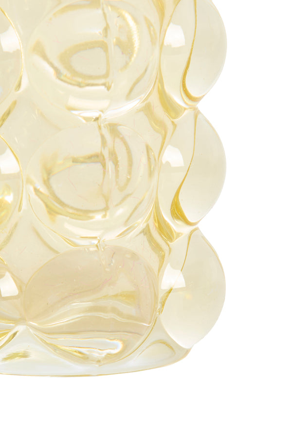 Light & Living Accessories Tealight 8,5x9 cm ZADAR glass yellow House of Isabella UK
