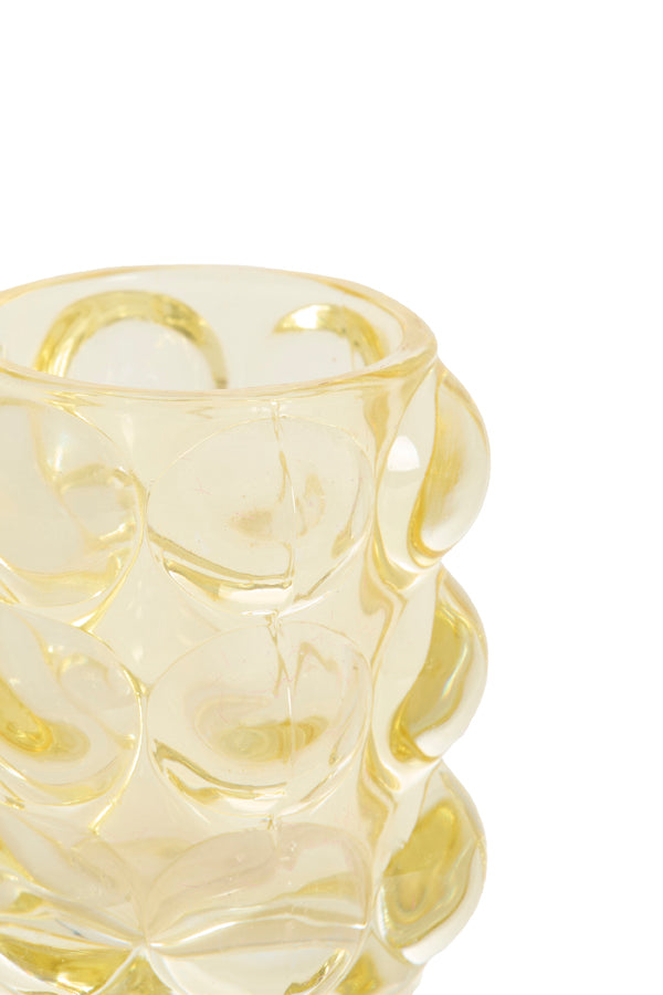 Light & Living Accessories Tealight 8,5x9 cm ZADAR glass yellow House of Isabella UK