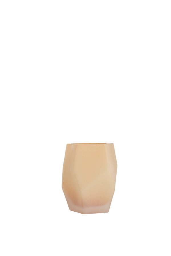 Light & Living Accessories Tealight 8x10 cm NOBLE glass matt peach House of Isabella UK