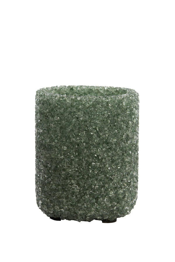 Light & Living Accessories Tealight 8x9,5 cm MORITA glass green blue House of Isabella UK