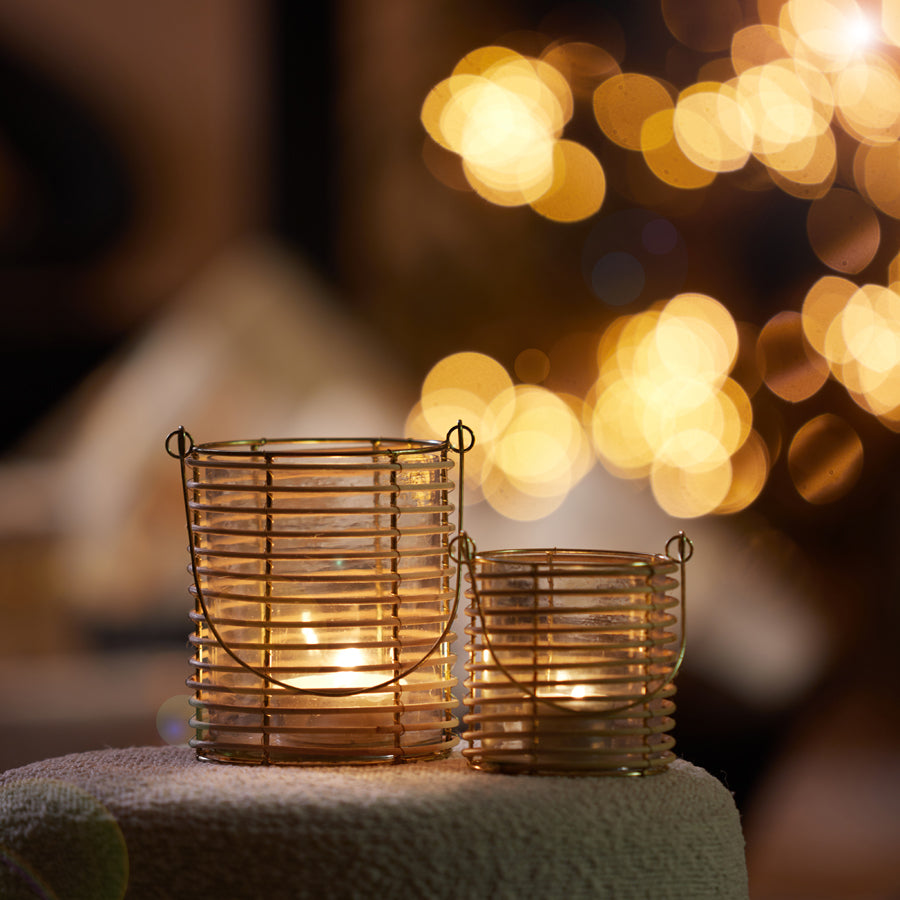 Light & Living Accessories Tealight 8x9 cm OSANA rattan natural House of Isabella UK