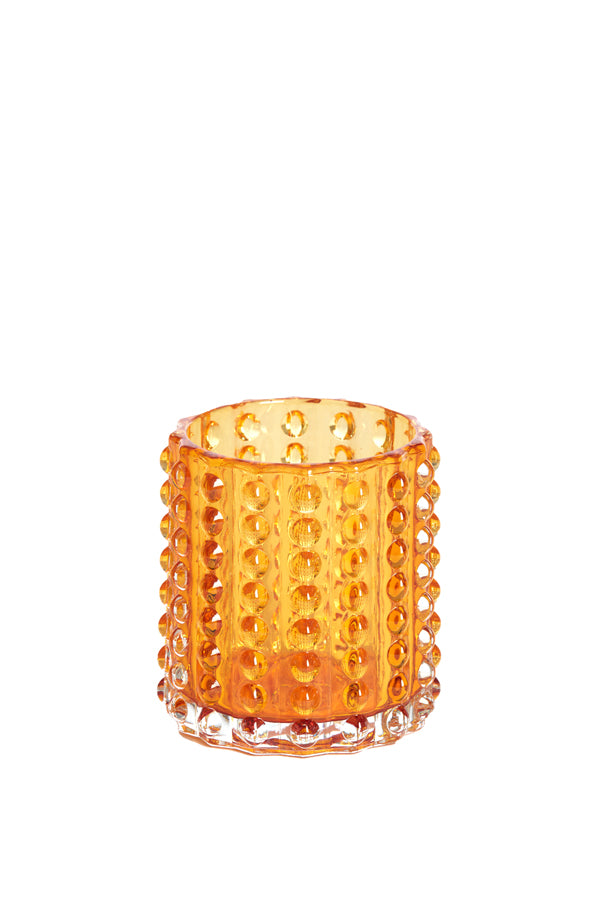 Light & Living Accessories Tealight 9,5x10 cm BUBLINA glass orange House of Isabella UK