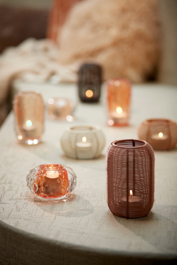 Light & Living Accessories Tealight 9x13 cm BIANU matt peach House of Isabella UK