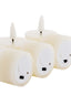 Light & Living Accessories Tealight candle LED S/6 6x4,5x2,5 cm FARIA cream House of Isabella UK