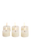 Light & Living Accessories Tealight candle LED S/6 6x4,5x2,5 cm FARIA cream House of Isabella UK