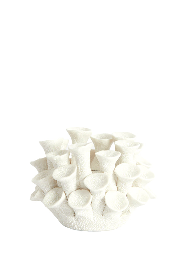 Light & Living Accessories Tealight holder 10,5x7,5 cm DELARA porcelain cream House of Isabella UK