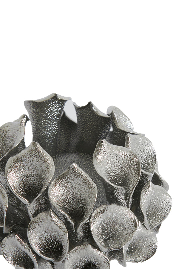 Light & Living Accessories Tealight holder 10x8 cm SOREJA porcelain silver House of Isabella UK