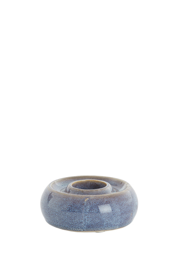 Light & Living Accessories Tealight holder 12,5x5 cm OTHONI ceramics blue-purple House of Isabella UK
